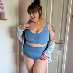 Organic Cotton Bra - Denim