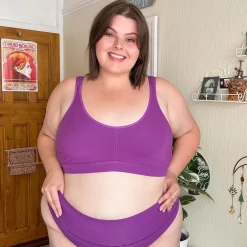 Organic Cotton Bra - Grape Escape