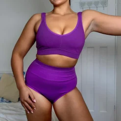 Organic Cotton Bra - Grape Escape