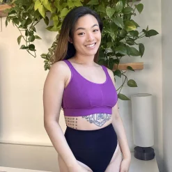 Organic Cotton Bra - Grape Escape