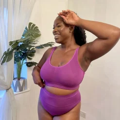 Organic Cotton Bra - Grape Escape