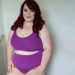 Organic Cotton Bra - Grape Escape