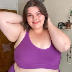 Organic Cotton Bra - Grape Escape
