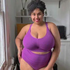 Organic Cotton Bra - Grape Escape