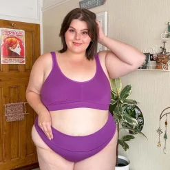 Organic Cotton Bra - Grape Escape