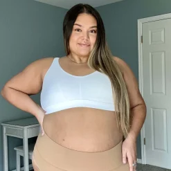 Organic Cotton Bra - White
