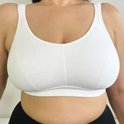 Organic Cotton Bra - White