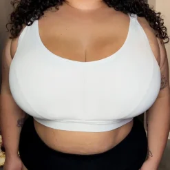 Organic Cotton Bra - White