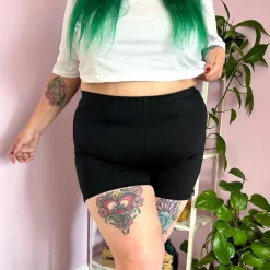 Organic Cotton Femme Boxer Shorts - Black