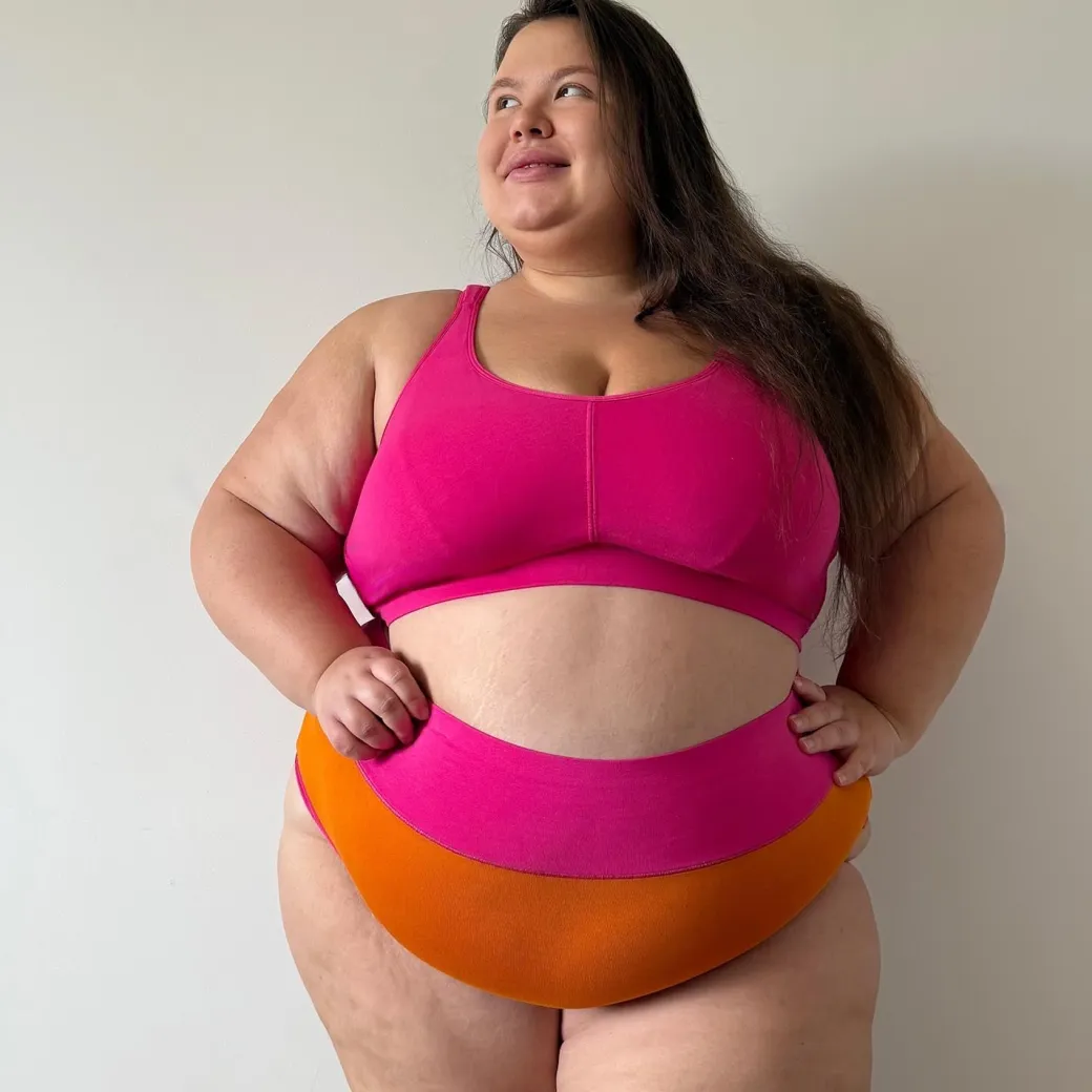 Organic Cotton Full Brief Duo Knickers - Papaya & Barbara