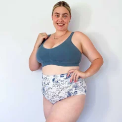 Organic Cotton Full Brief Knickers - Passion au Jardin - L'Amour Bleu