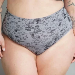 Organic Cotton Full Brief Knickers - Passion au Jardin - L'Amour Noir