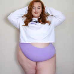 Organic Cotton Full Brief Knickers - Cassis de Violet