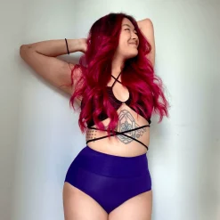 Organic Cotton Full Brief Knickers - Suffragette Purple