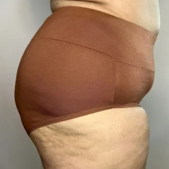 Organic Cotton Full Brief Knickers - Root Beer