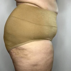 Organic Cotton Full Brief Knickers - Caramel