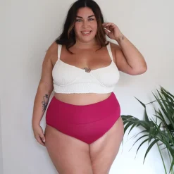 Organic Cotton Full Brief Knickers - Raspberry Pie
