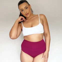Organic Cotton Full Brief Knickers - Raspberry Pie