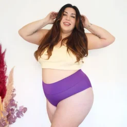 Organic Cotton Full Brief Knickers - Grape Escape