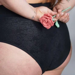 Organic Cotton Lacey Full Brief Knickers
