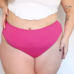 Organic Cotton Super High Leg Knickers - Barbara