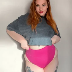 Organic Cotton Super High Leg Knickers - Barbara