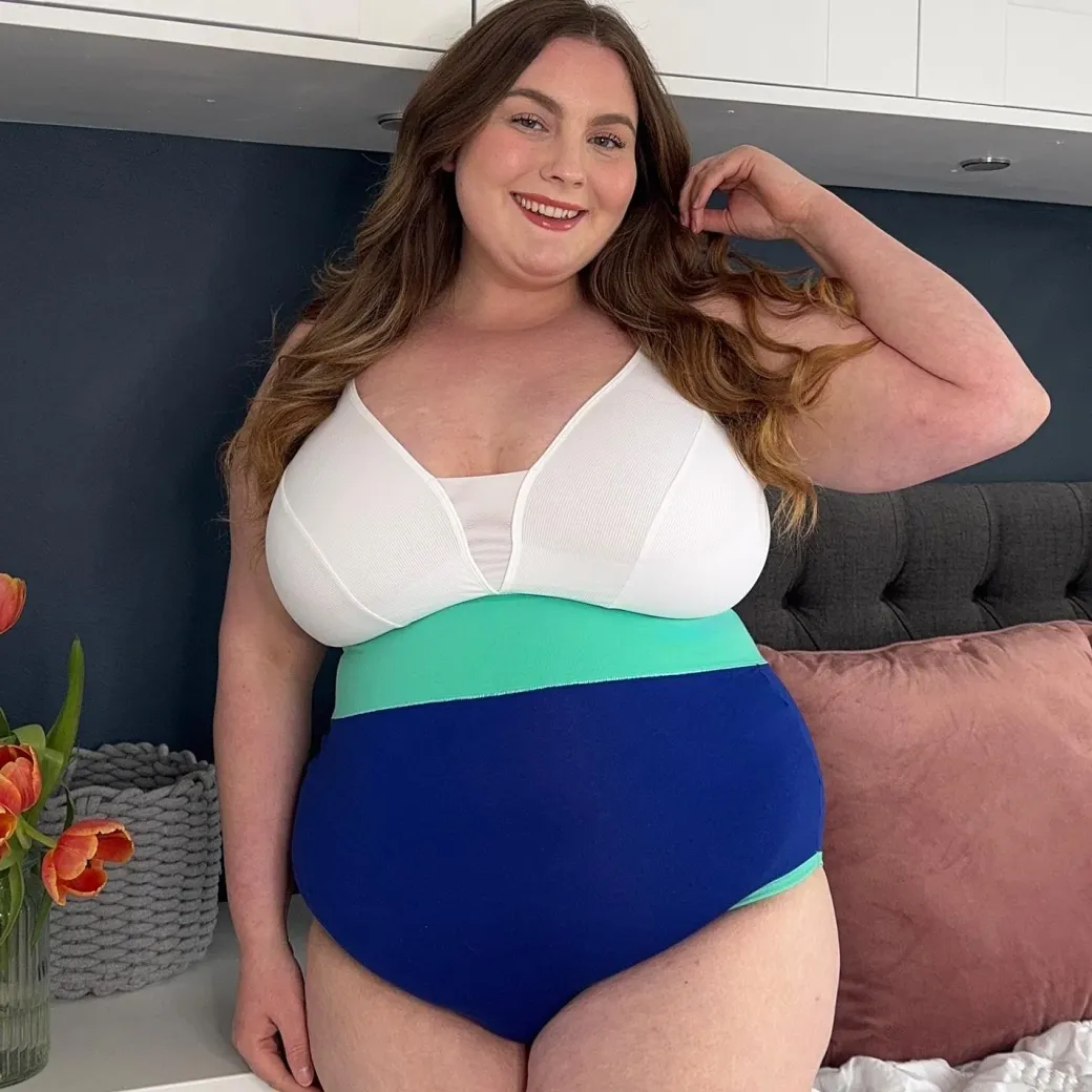 Organic Cotton Super High Waist Duo Knickers - Arabesque & Mint