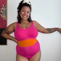 Organic Cotton Super High Waist Duo Knickers - Barbara & Papaya