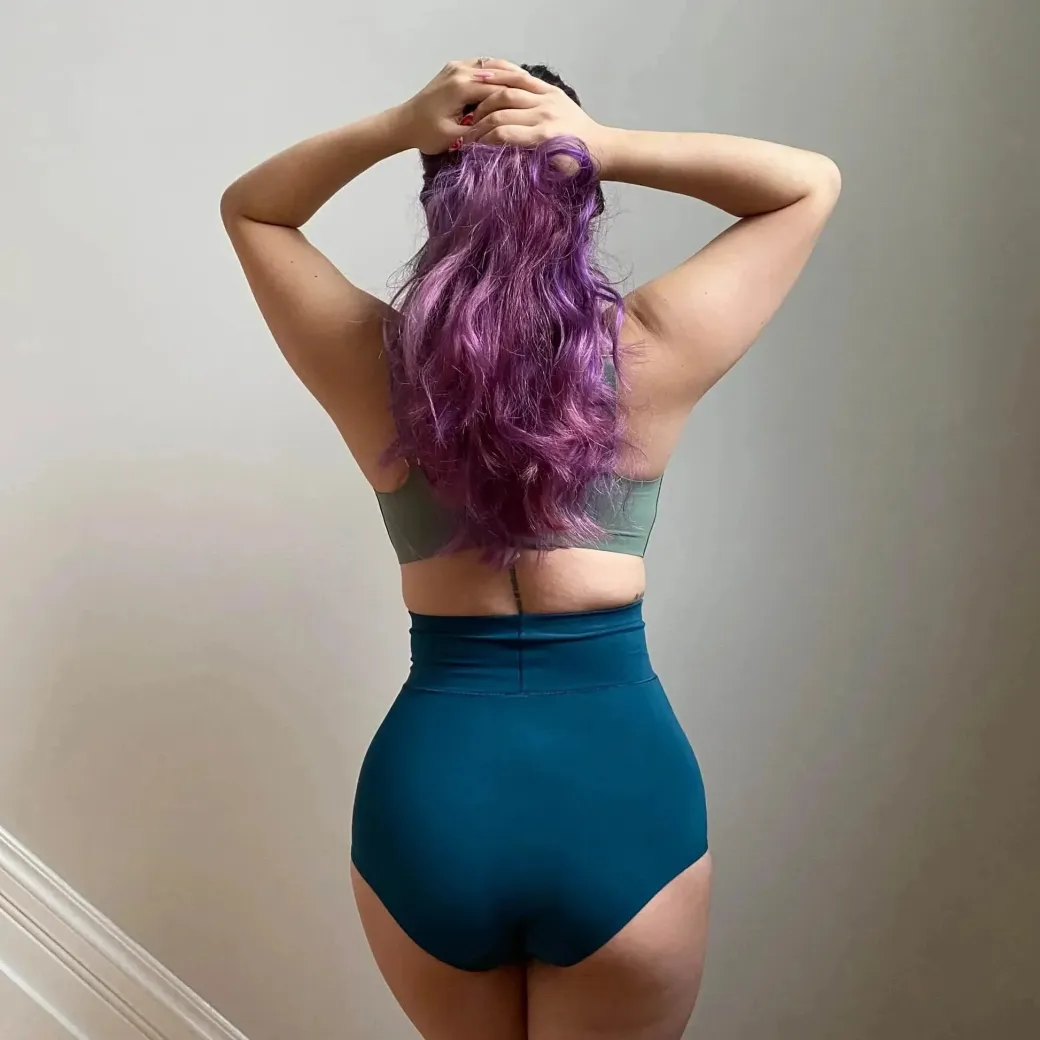 Organic Cotton Super High Waist Knickers - Aurora