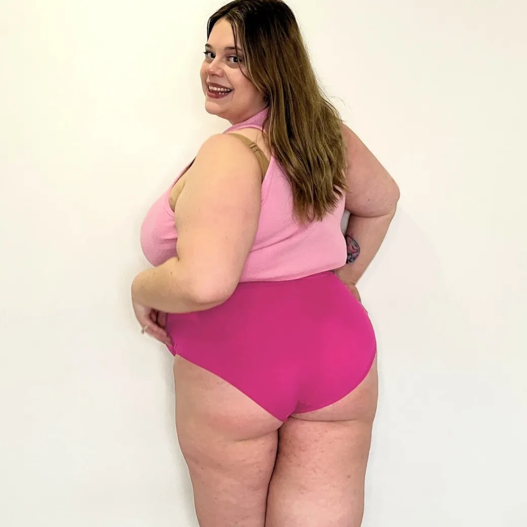 Organic Cotton Super High Waist Knickers - Barbara