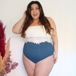Organic Cotton Super High Waist Knickers - Denim
