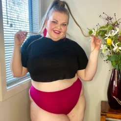 Organic Cotton Thong - Raspberry Pie