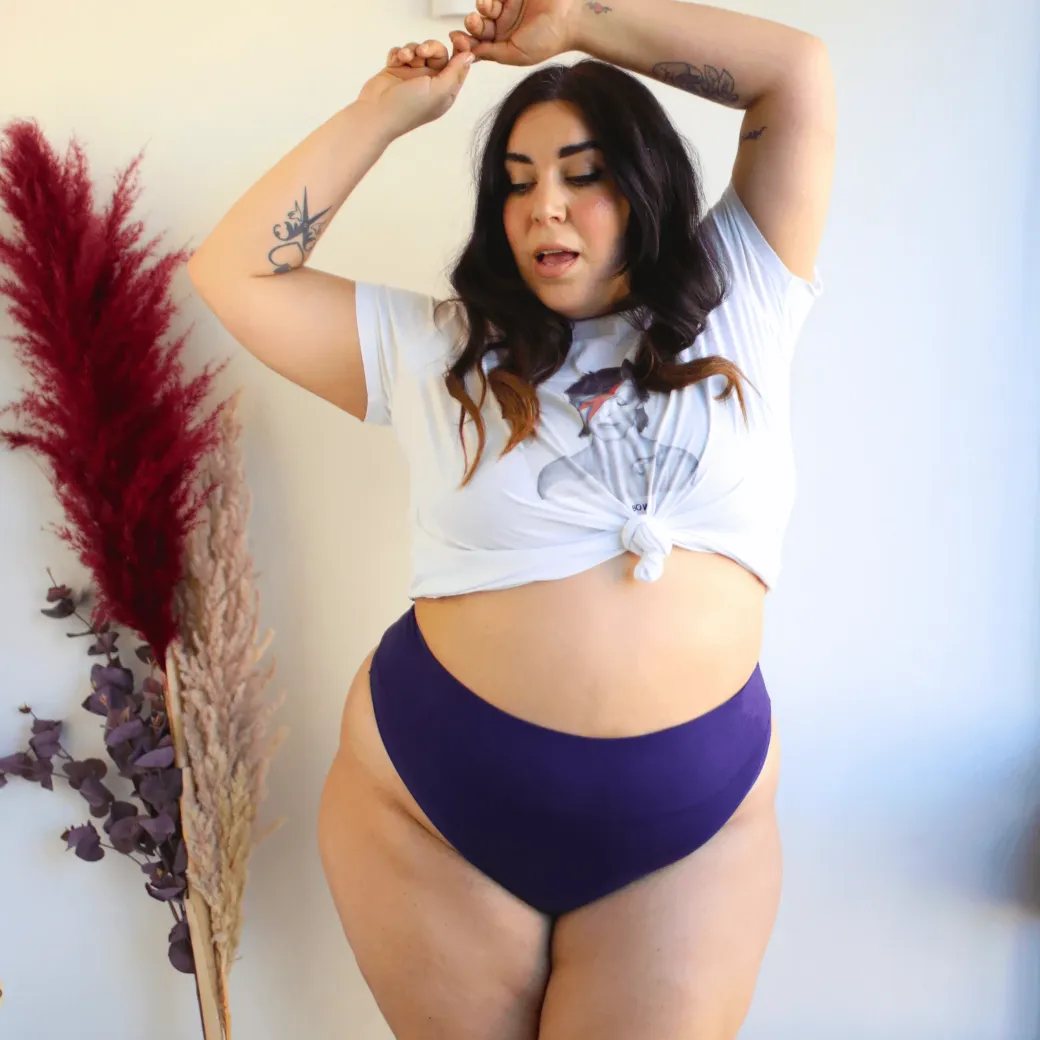 Organic Cotton Thong - Suffragette Purple