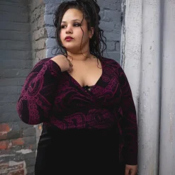 Organic Cotton Wrap Top - Kraken's Embrace