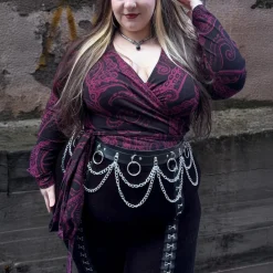 Organic Cotton Wrap Top - Kraken's Embrace