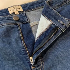Organic Mom Jeans - Atlantic