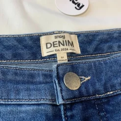 Organic Mom Jeans - Atlantic