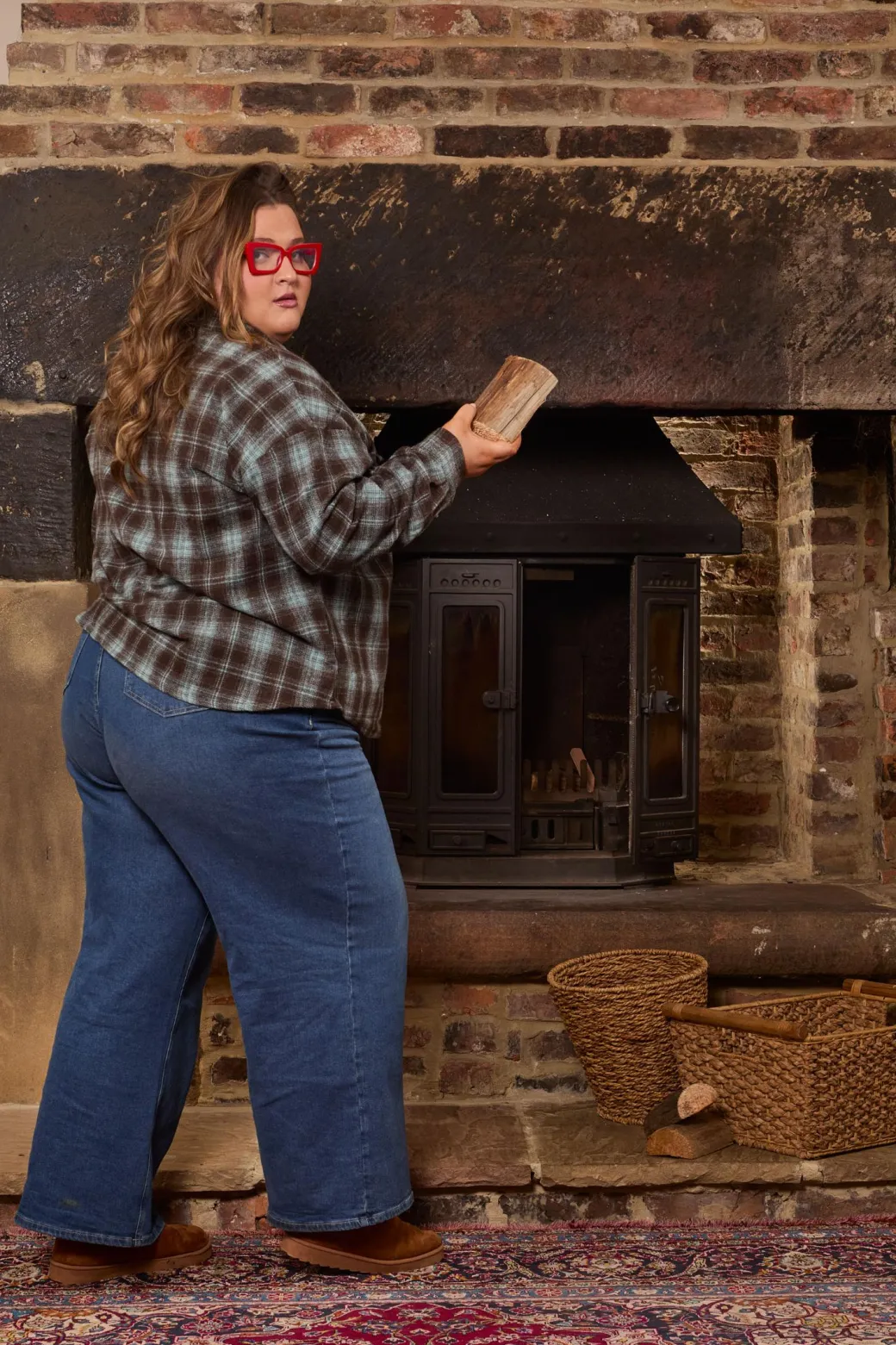 Organic Wide Leg Jeans - Atlantic