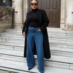 Organic Wide Leg Jeans - Atlantic