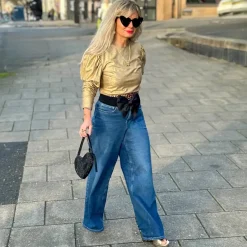 Organic Wide Leg Jeans - Atlantic
