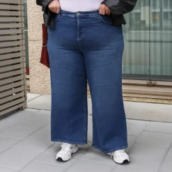 Organic Wide Leg Jeans - Atlantic