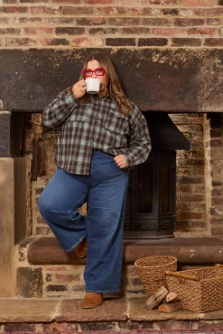 Organic Wide Leg Jeans - Atlantic