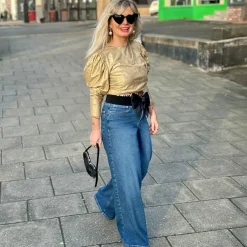 Organic Wide Leg Jeans - Atlantic
