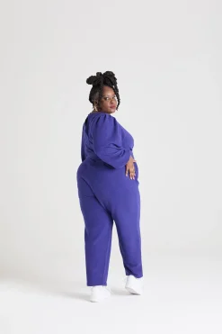 Ottoman Long Sleeve Wrap Jumpsuit - Aretha