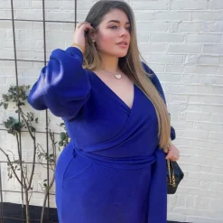Ottoman Long Sleeve Wrap Jumpsuit - Aretha