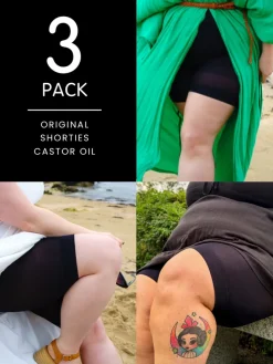 3 Pack Classic Black Bundle - Stay Cool Chub Rub Shorts