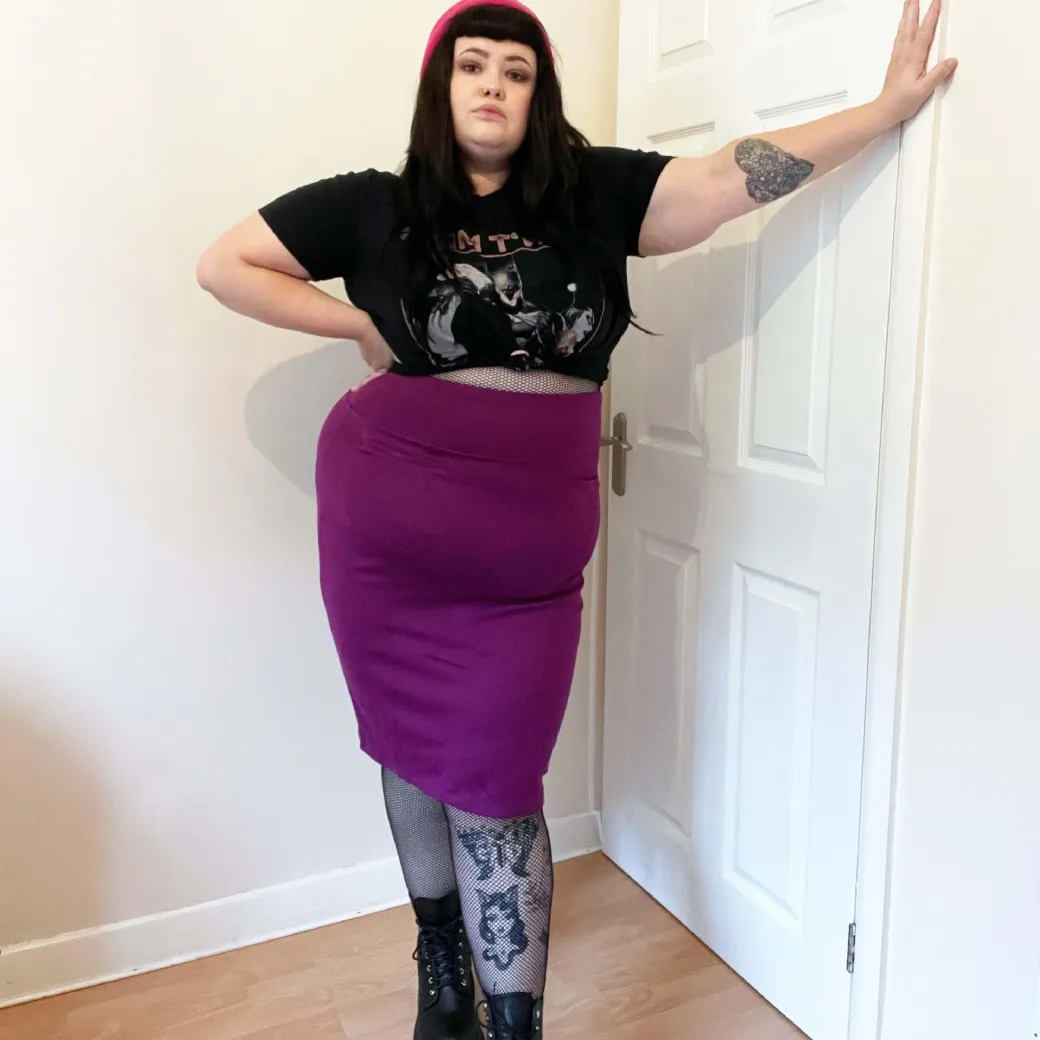 Pencil Skirt - Figgy Pudding
