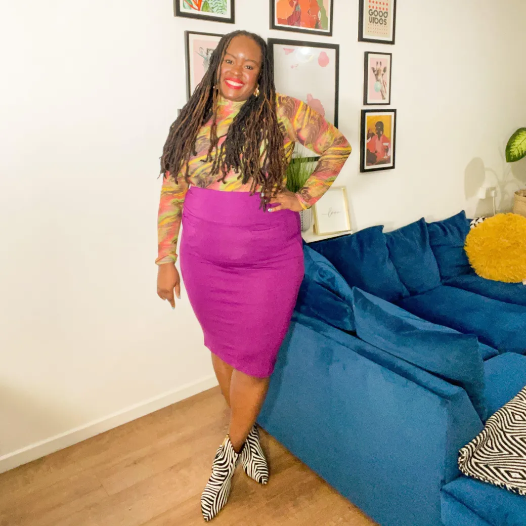 Pencil Skirt - Figgy Pudding