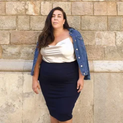 Pencil Skirt - Navy