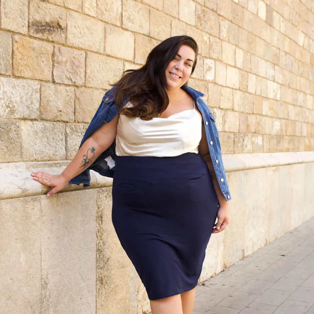 Pencil Skirt - Navy